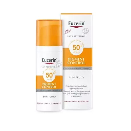 EUCERIN SUN PROTECTION SPF 50+ PIGMENT CONTROL SUN FLUID 50 ML - Farmamood