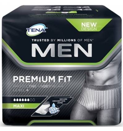 MUTANDINA ASSORBENTE MASCHILE TENA MEN PREMIUM FIT LIVELLO 4 L/XL 8 PEZZI - Farmamood