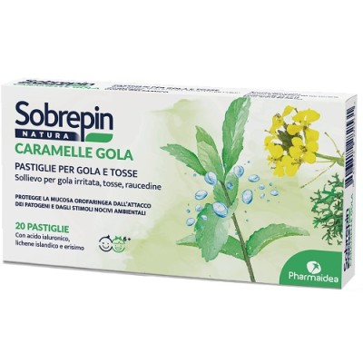SOBREPIN NATURA CARAMELLA GOLA 20 PASTIGLIE - Farmamood