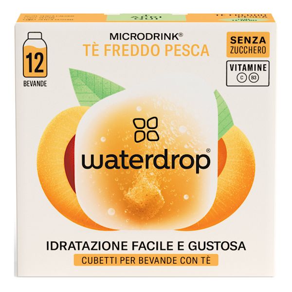 WATERDROP ICE TEA PESCA 12 CUBETTI - Farmamood