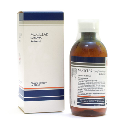 MUCICLAR*SCIR 200ML 15MG/5ML - Farmamood
