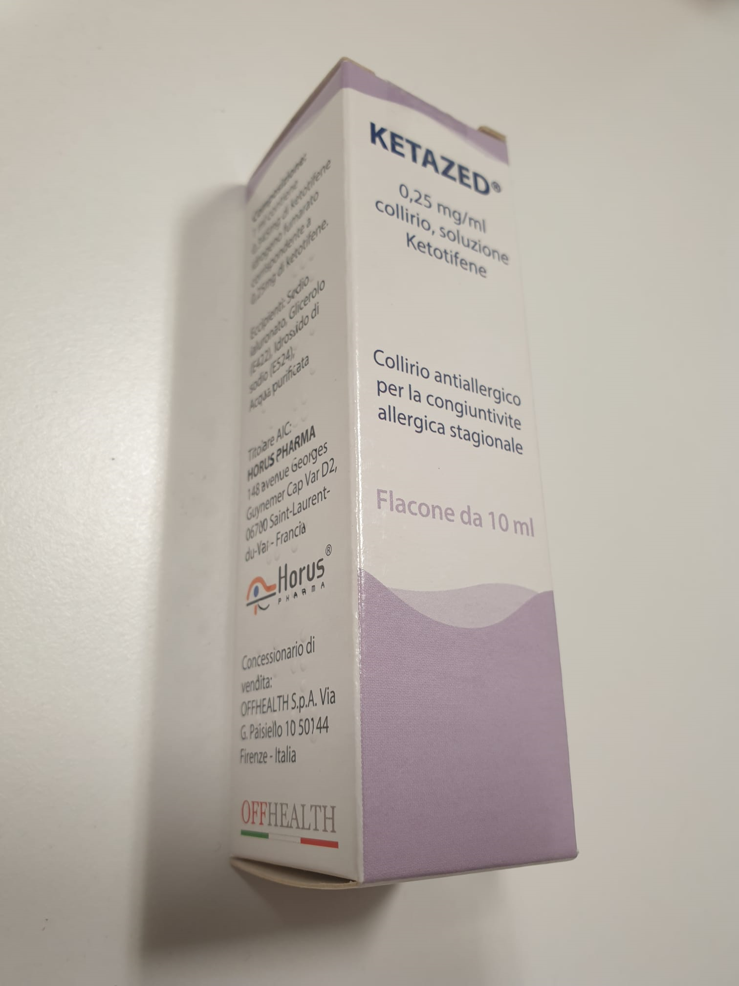 KETAZED*COLL 1FL 10ML0,25MG/ML - Farmamood