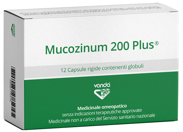 VANDA MUCOZINUM 200 PLUS 12 CAPSULE - Farmamood