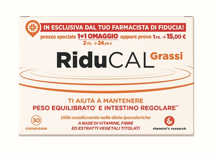RIDUCAL GRASSI 30 COMPRESSE - Farmamood