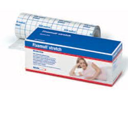 FASCIA AUTOADESIVA IPOALLERGENICA FISSAGGIO CATETERI FIXOMULL STRETCH. SUPPORTO IN POLIESTERE NON TESSUTO BIANCO, MASSA IN POLICARBONATO SENZA RESINE E GOMME NATURALI. 15X200CM - Farmamood