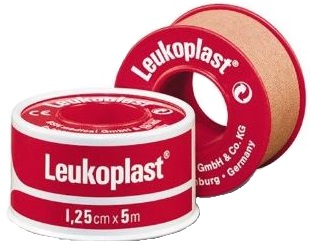 CEROTTO CHIRURGICO PER FISSAGGIO MEDICAZIONI IN ROCCHETTO LEUKOPLAST SUPPORTO VISCOSA COLOR PELLE MASSA ADESIVA CAUCCIU' OSSIDO DI ZINCO 1,25X500CM MUTUABILE - Farmamood