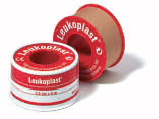 CEROTTO CHIRURGICO PER FISSAGGIO MEDICAZIONI IN ROCCHETTO LEUKOPLAST SUPPORTO VISCOSA COLOR PELLE MASSA ADESIVA CAUCCIU' OSSIDO DI ZINCO 5X500CM MUTUABILE - Farmamood