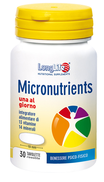 LONGLIFE MICRONUTRIENTS 30 TAVOLETTE - Farmamood
