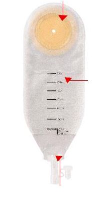 SACCA PER DRENAGGIO DELLE FERITE STERILE COLOPLAST CAPACITA' MIDI 300ML 10 PEZZI ARTICOLO 2215 - Farmamood
