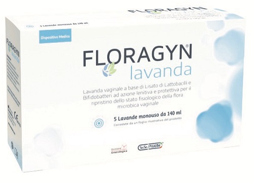 LAVANDA VAGINALE A BASE DI LATTOBACILLI LISATI FLORAGYN LAVANDA 140ML 5FLACONI - Farmamood