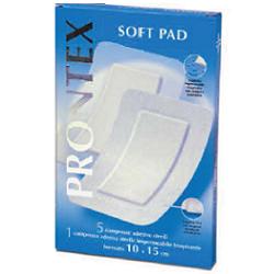 GARZA COMPRESSA PRONTEX SOFT PAD AUTOADESIVA 10X15CM 6 PEZZI - Farmamood