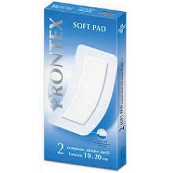 GARZA COMPRESSA PRONTEX SOFT PAD AUTOADESIVA 10X20CM 2 PEZZI - Farmamood
