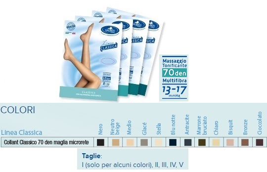 SAUBER COLLANT 70 DENARI MAGLIA MICRORETE GLACE' 5 LINEA CLASSICA - Farmamood