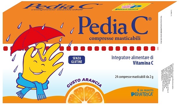 PEDIA C ARANCIA 24 COMPRESSE MASTICABILI - Farmamood