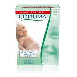BENDA ICOPIUMA A COMPRESSIONE FISIOLOGICA RETE OMBELICALE CON GARZE STERILI 1 PEZZO - Farmamood
