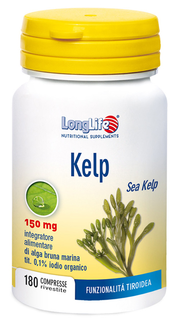 LONGLIFE KELP ALGA BRUNA 180 COMPRESSE - Farmamood