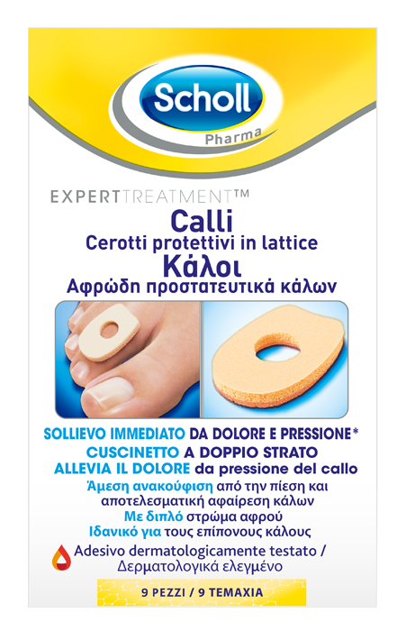 CEROTTO PROTETTIVO PER CALLI SCHOLL IN LATTICE 9 PEZZI - Farmamood