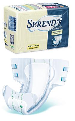 PANNOLONE PER INCONTINENZA SERENITY CLASSIC SUPERDRY FORMATO EXTRA LARGE 30 PEZZI - Farmamood