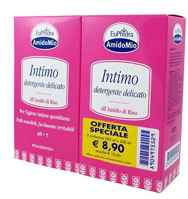 EUPHIDRA ABBINATA INTIMO DETERGENTE DELICATO 200 ML + 200 ML - Farmamood