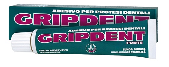 GRIPDENT FORTE ADESIVO PER PROTESI DENTARIA 40 G - Farmamood