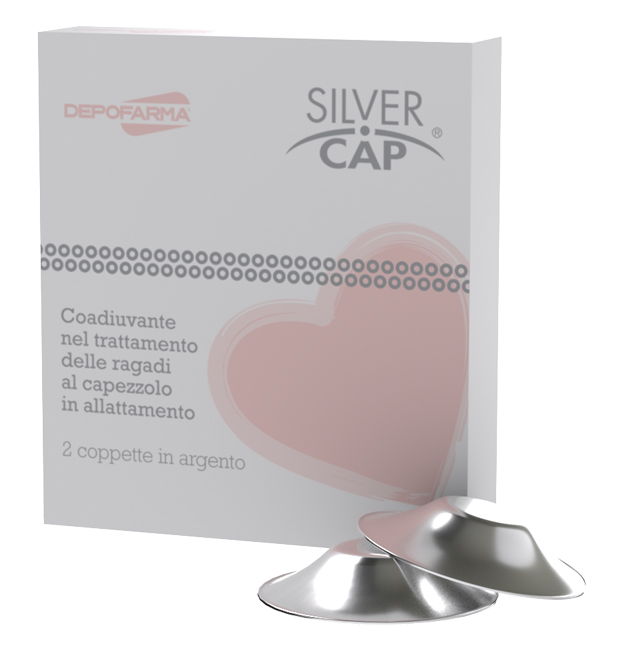 SILVER CAP COPPETTE IN ARGENTO COPRI CAPEZZOLI PER ALLATTAMENTO 2 PEZZI - Farmamood