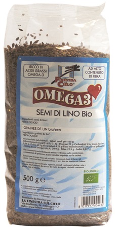 FSC OMEGA3 SEMI DI LINO BIO AD ALTO CONTENUTO DI FIBRA 500 G - Farmamood