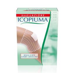 BENDA ICOPIUMA A COMPRESSIONE FISIOLOGICA PER GAMBA E GINOCCHIO CAL 5 1 PEZZO - Farmamood