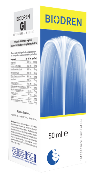 BIODREN GI SOLUZIONE IDROALCOLICA 50 ML FLACONE - Farmamood