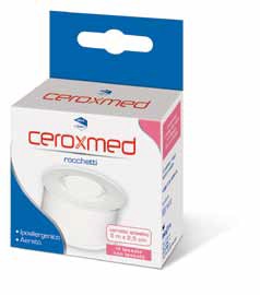 CEROTTO ADESIVO IN ROCCHETTO CEROXMED IN TESSUTO NON TESSUTO AERATO IPOALLERGENICO BIANCO 500X2,5 CM 1 PEZZO - Farmamood