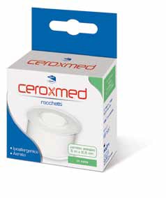 CEROTTO ADESIVO IN ROCCHETTO CEROXMED IN SETA AERATO IPOALLERGENICO BIANCO 500X2,5 CM 1 PEZZO - Farmamood