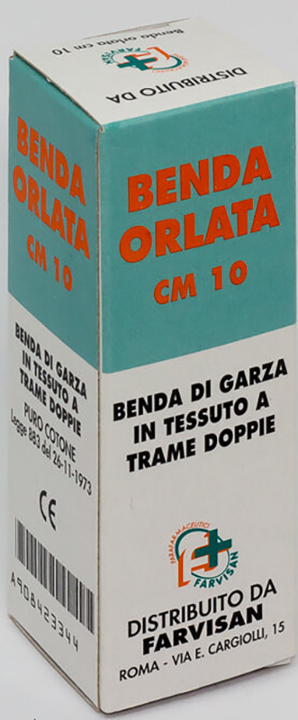BENDA IN GARZA IDROFILA ORLATA 10X500CM - Farmamood