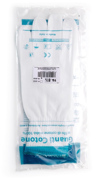 GUANTO CHIRURGICO COTONE FELPATO 8,5 - Farmamood