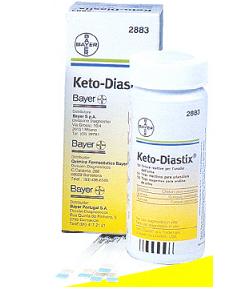 STRISCE MISURAZIONE GLICOSURIA E CHETONURIA KETODIASTIX 50 PEZZI - Farmamood