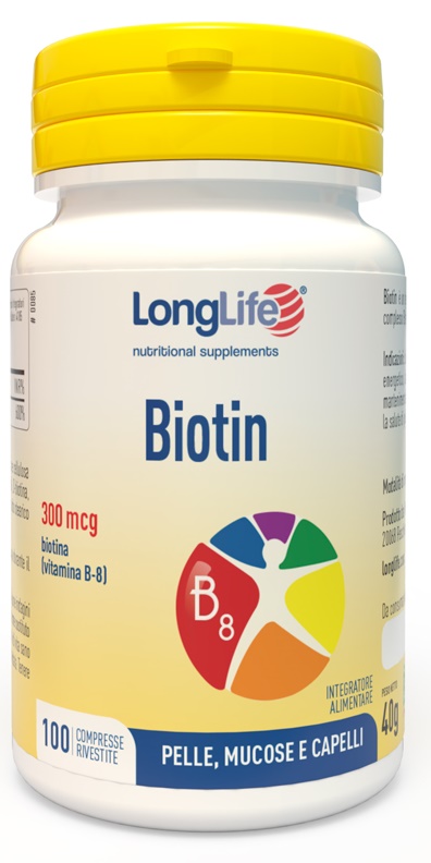 LONGLIFE BIOTIN 100 COMPRESSE - Farmamood