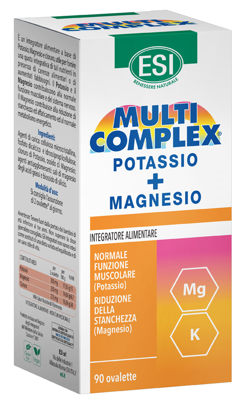 ESI MULTICOMPLEX POTASSIO MG 90 OVALETTE - Farmamood