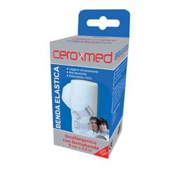 BENDA ELASTICA CEROXMED 8X450 CM CON GANCIO 1 PEZZO - Farmamood