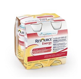 RESOURCE ENERGY VANIGLIA 4 BOTTIGLIE 200 ML NUOVO PACKAGING - Farmamood
