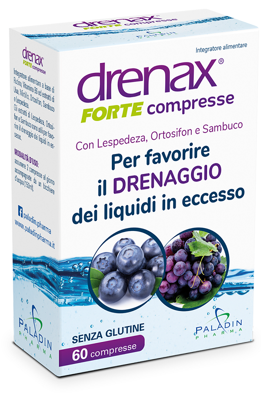 DRENAX FORTE MIRTILLO 60 COMPRESSE - Farmamood