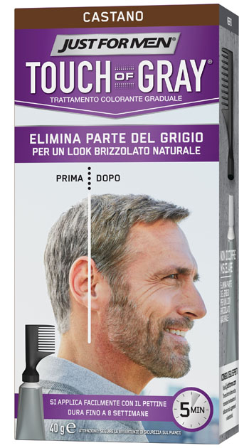 JUST FOR MEN TOUCH OF GRAY CASTANO 40 G - Farmamood