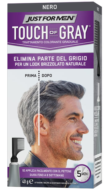 JUST FOR MEN TOUCH OF GRAY NERO 40 G - Farmamood