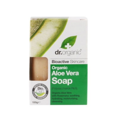 DR ORGANIC ALOE VERA SOAP SAPONETTA 100 G - Farmamood