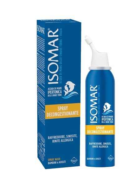 ISOMAR NASO CHIUSO SOLUZIONE ACQUA DI MARE IPERTONICA PER DECONGESTIONE NASO CHIUSO 50 ML - Farmamood