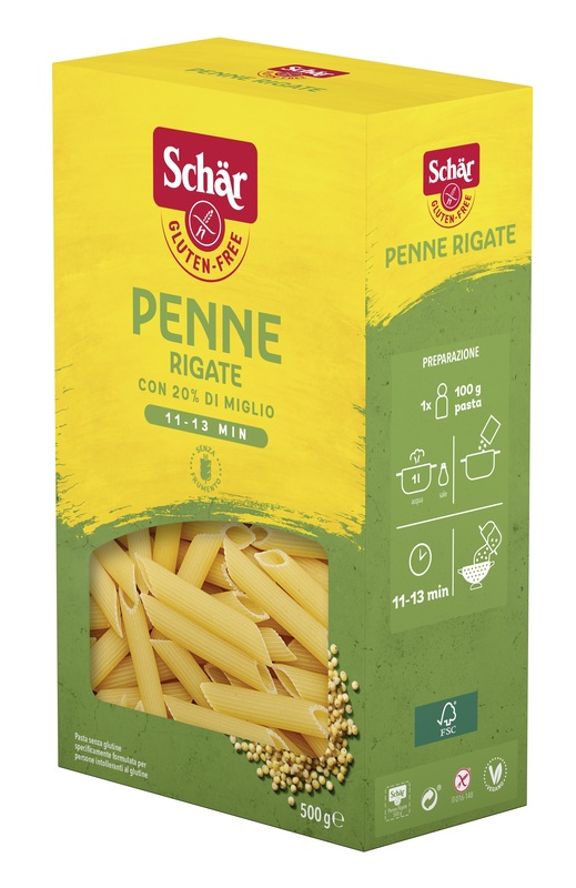 SCHAR PENNE RIGATE 500 G - Farmamood