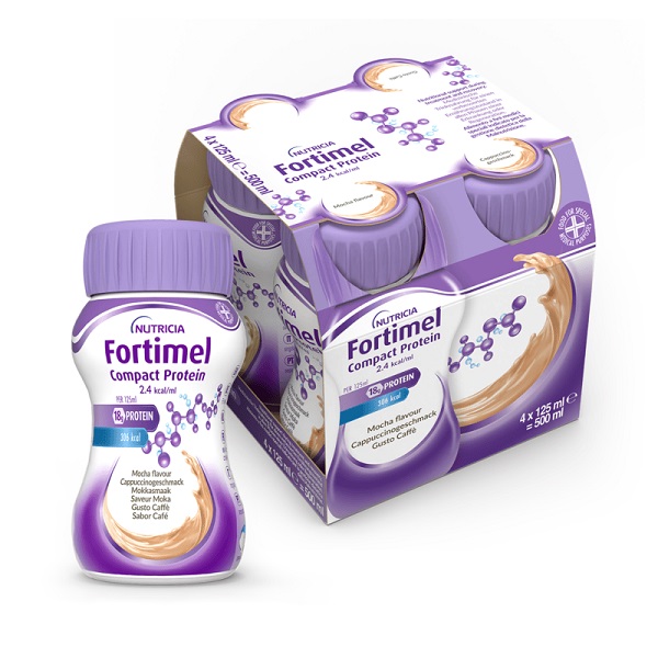 FORTIMEL COMPACT PROTEIN CAFFE' 4 X 125 ML - Farmamood