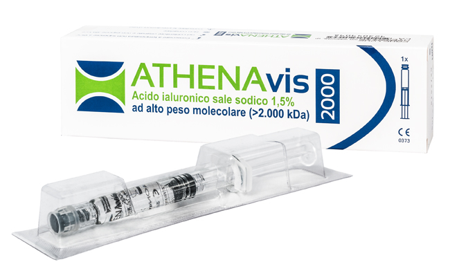 SIRINGA INTRA-ARTICOLARE ATHENAVIS 2000 ACIDO IALURONICO 1,5% 30MG 2 ML - Farmamood