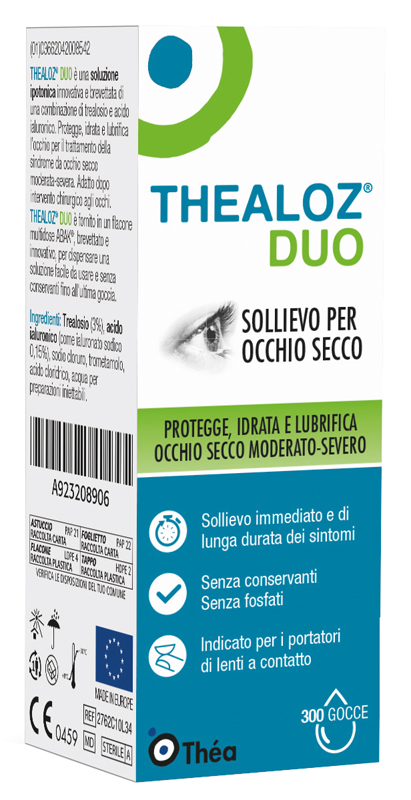 THEALOZ DUO SOLUZIONE OCULARE FLACONE 10 ML - Farmamood