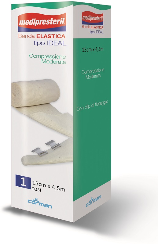BENDA ELASTICA MEDIPRESTERIL IDEAL CM15X45MT - Farmamood
