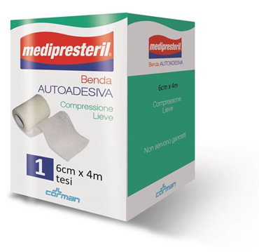 BENDA ADESIVA MEDIPRESTERIL 6X400CM - Farmamood