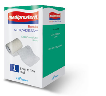 BENDA ADESIVA MEDIPRESTERIL 8X400 CM - Farmamood