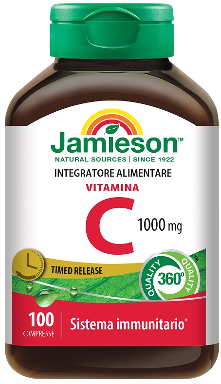 VITAMINA C 1000 TIMED RELEASE 100 COMPRESSE BARATTOLO 128,9 G - Farmamood